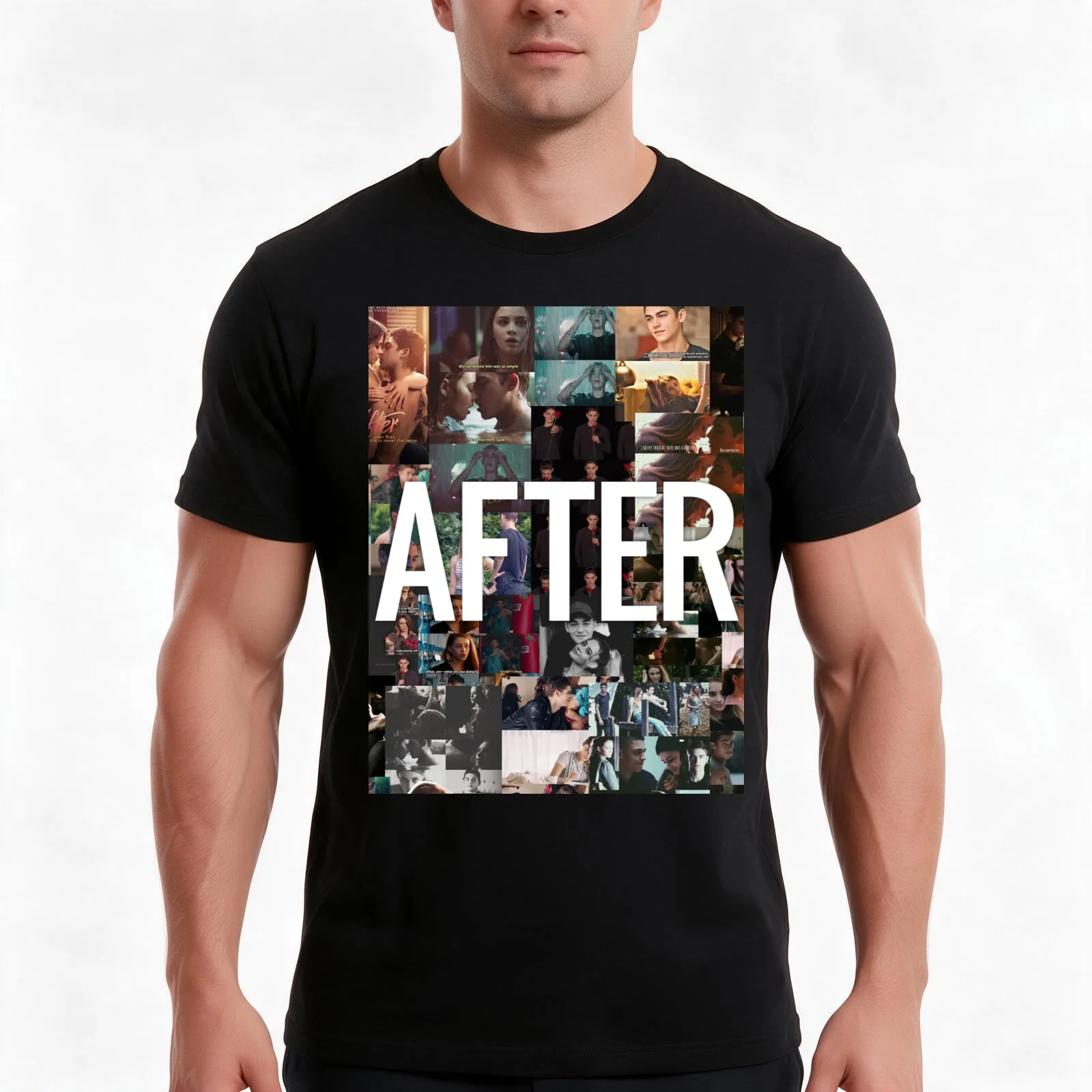 AFTER MOVIE - ANNA TODD - HESSA T-Shirt, Summer Casual Cotton Tee, Oversized Streetwear Tops, Vintage Graphic Print, 100% Cotton