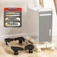 Soporte de ordenador para torre de escritorio, se adapta a la mayoría de los accesorios de escritorio para juegos de PC, soporte elevador de suelo para Pc, soporte ajustable para CPU móvil