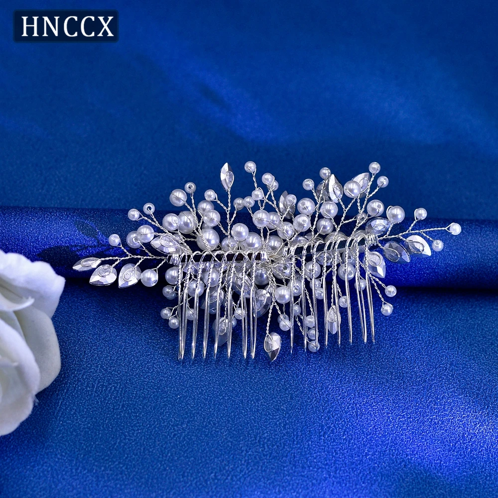 YouLaPan элегантная свадебная жемчужная расческа для волос ручной работы модные стразы женские головные уборы для банкета и танцев HP42