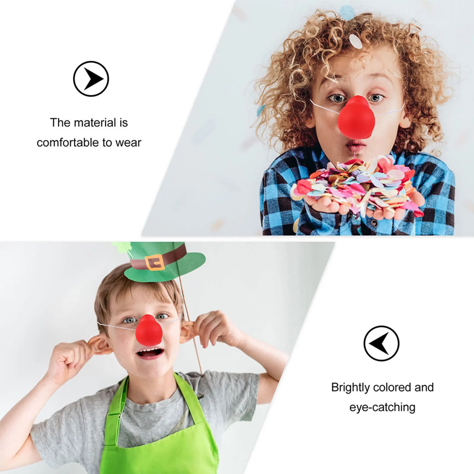 

Voice Clown Nose Decoration Cosplay Circus Rubber Red for Adults Costume Accessories