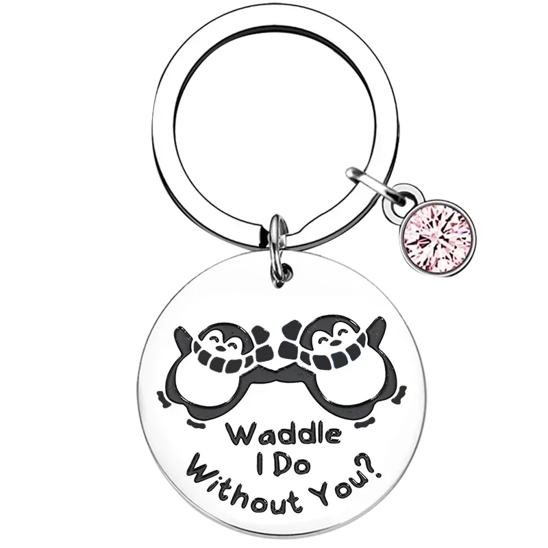 Valentine's Day Gift Keychain Husband Boyfriend Wife Key Chain Pendant Penguin Gifts Girlfriend Boyfriend Anniversary Gifts