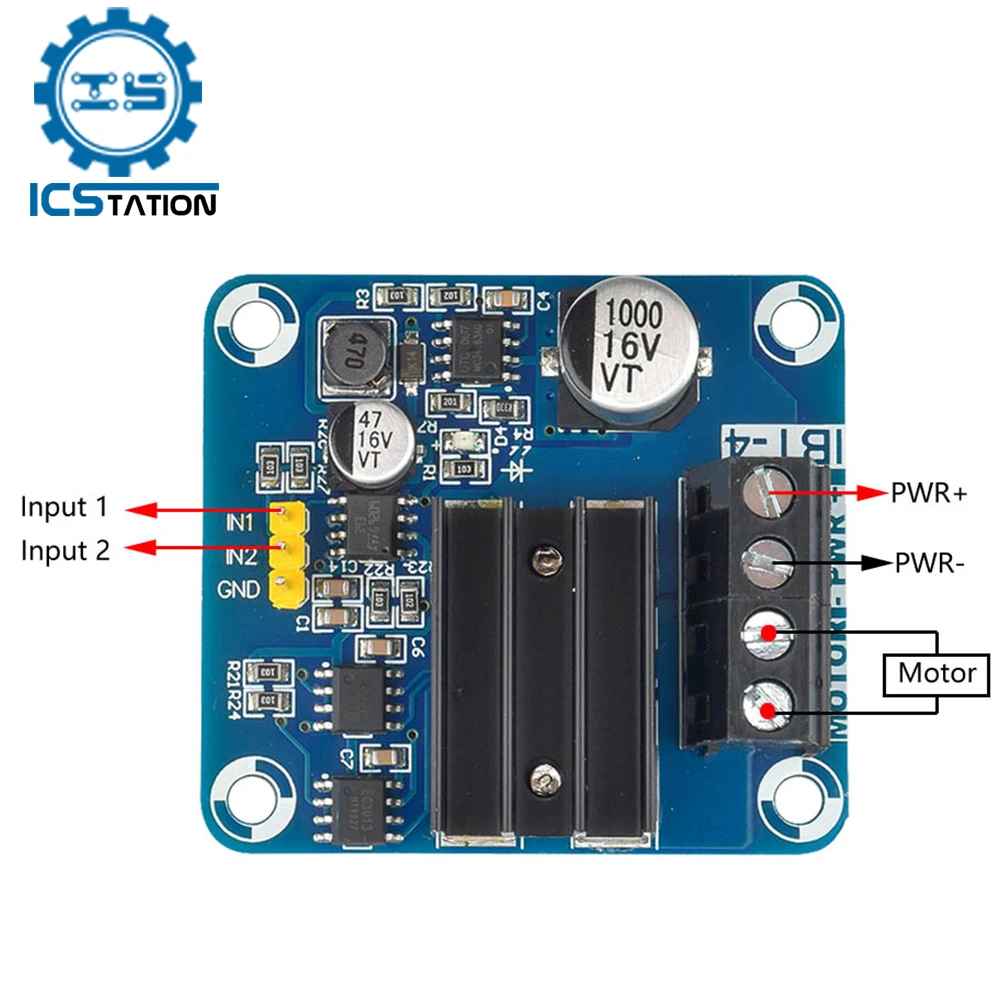 IBT-4 DC Motor Driver Module 50A 200KHz Forward Reverse PWM MOSFET H Bridge Driver Board Semiconductor Refrigeration