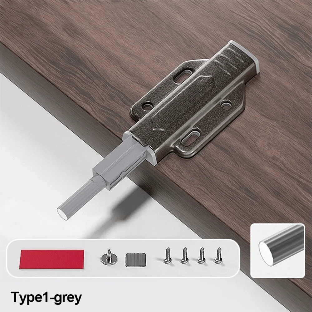 Plastic Cabinet Catches Damper Quiet Close Noise Reduction Hidden Cabinet Rebounding Device Drawer Soft Close Damper Closer