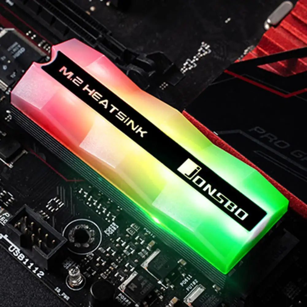 

Охлаждающий радиатор M.2-2 Lighting для SSD M.2, 5В, 3-контактный, для твердотельных накопителей