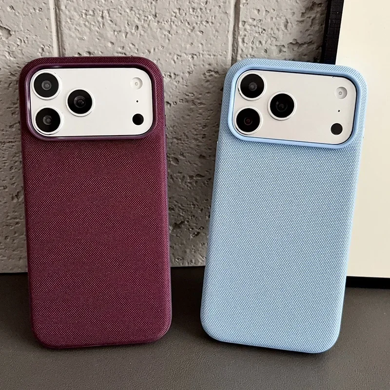 Offizielle Technologie Gewebte Magnetische Handyhülle für iPhone 18 17 Air 16 15 14 13 Pro Max Magsafe Technisches Gewebe Originalhülle – Detail 4
