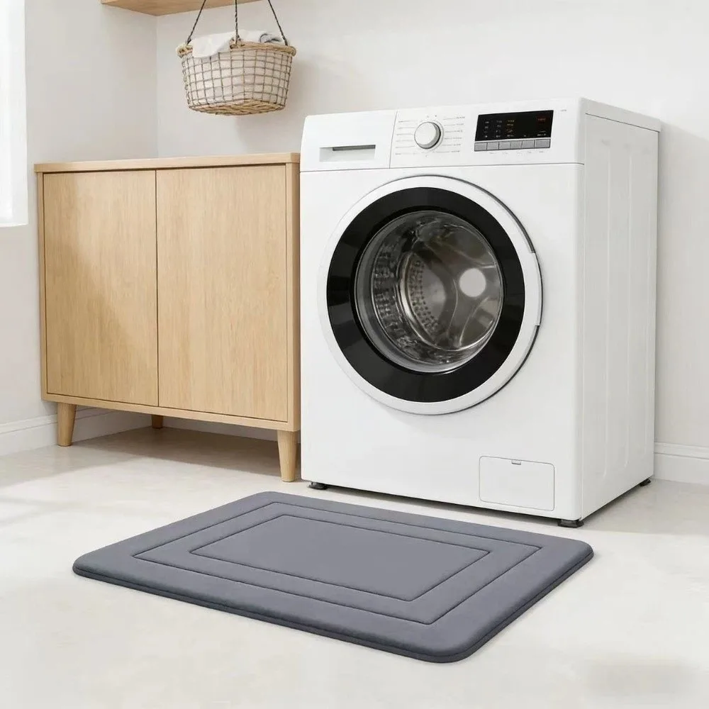 Comfortable Non-Slip Bathroom Mat Absorbent Thickened Floor Mat Soft Quick Dry Door Mat Living Room
