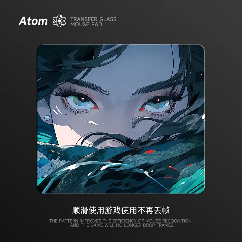 MiFuny tappetino per Mouse in vetro PV personalizzato temperato aggiornato liscio FPS Esports tappetino da scrivania Anime modello personalizzabile accessori per giocatori