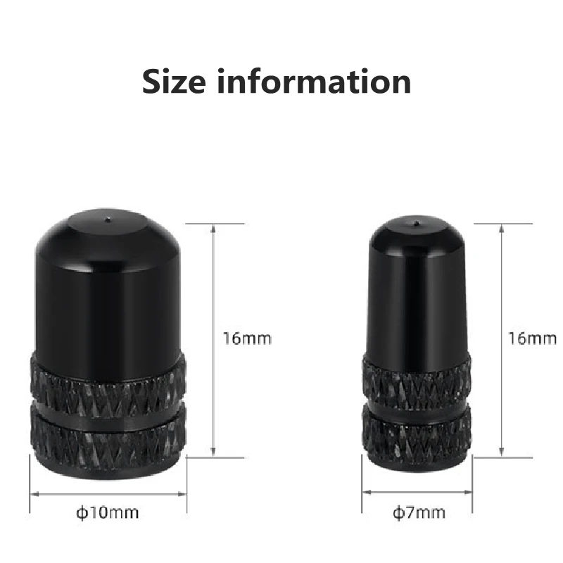 4Pcs Aluminum Bicycle Tire Valve Cap Schrader/Presta Valve Cap Bike Tire Caps With Vacuum Tire Law Mouth Nut Cycling Accessories