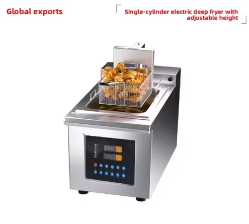 &* Commercial Fast Food Restaurant Kitchen Counter Top Electric Deep Fryer With Automatic Basket Lift Hot Dog Chicken Donut