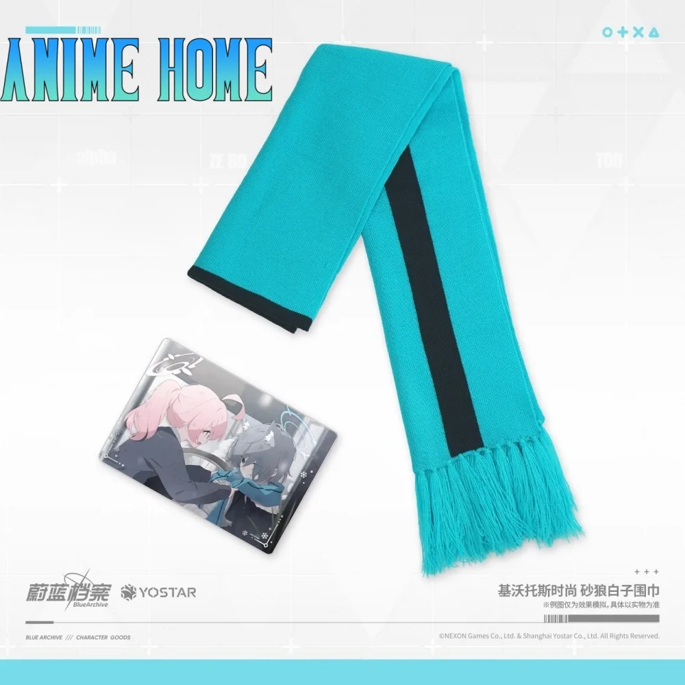 

Аниме Синий Архив Sunaōkami Shiroko Модный Шарф Теплая Зима Осень Официальный Оригинальный Мультфильм Косплей