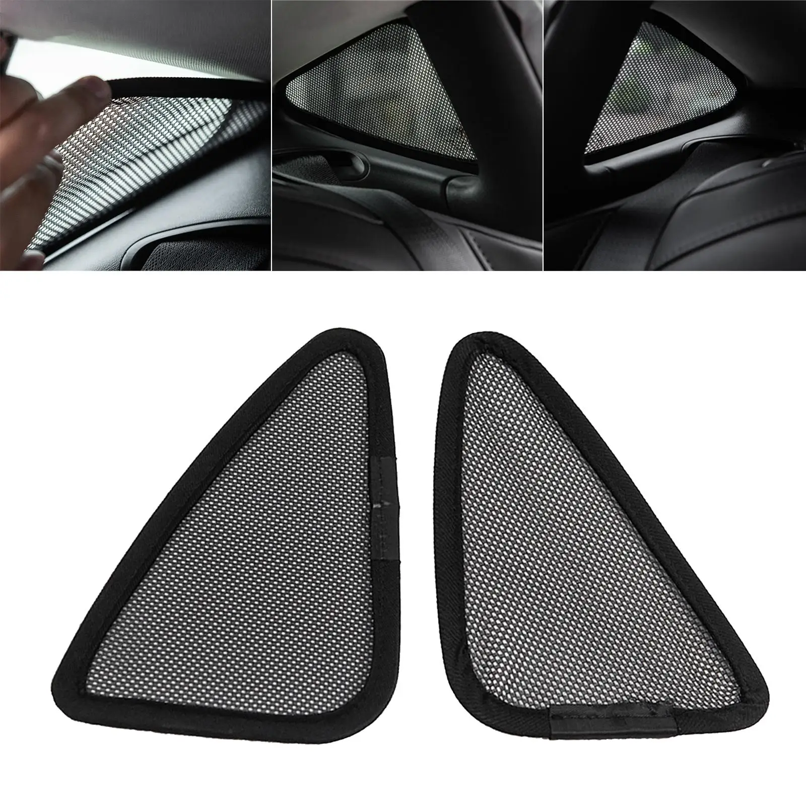 2-pack Vehicle Car Sun Shade Cover Triangular for Tesla Model 3 Accessories