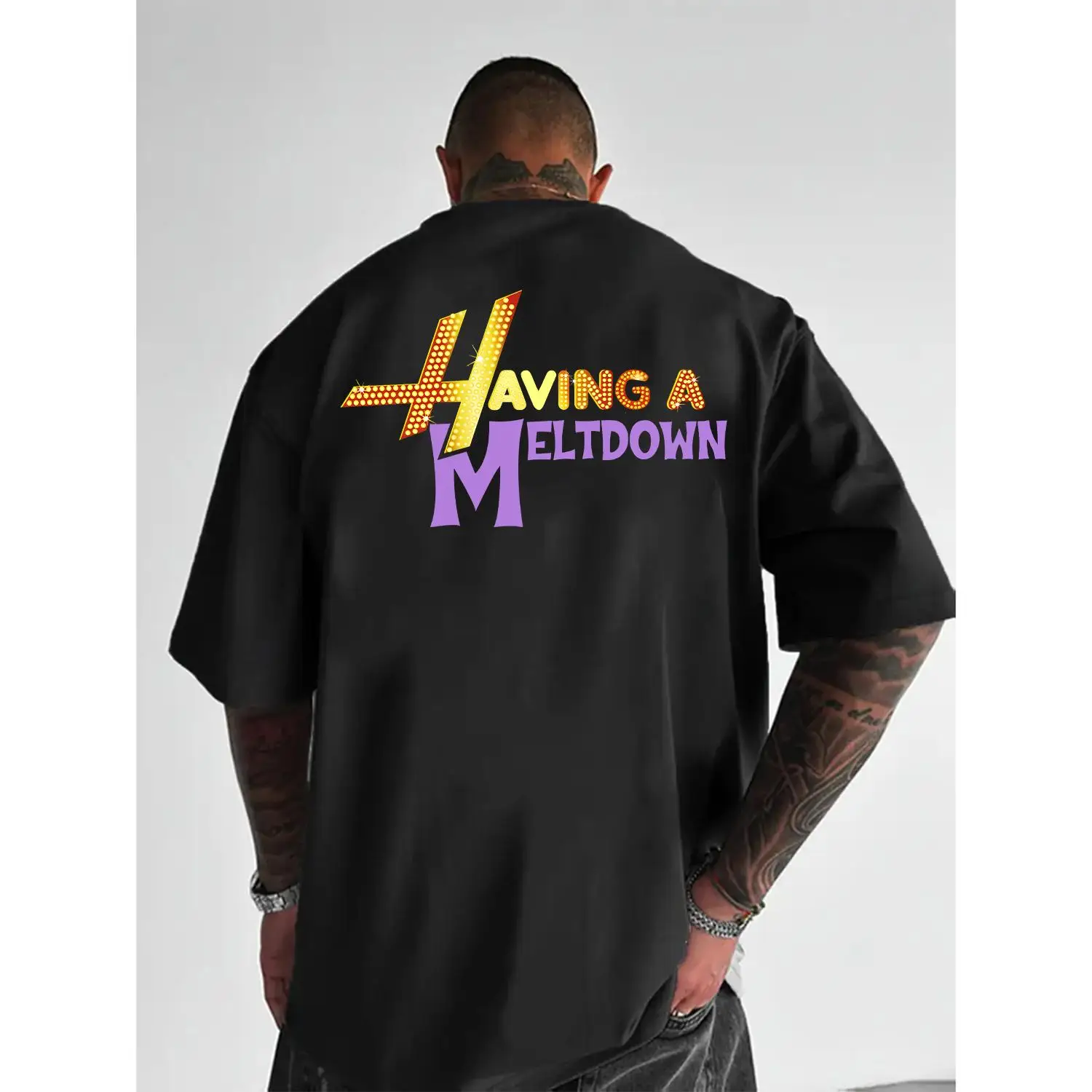 Having A Meltdown T-Shirt, Aesthetic Mental Health Matters Cotton T-Shirt, Trendy Disco Faux Glitter Hannah Montana T-Shirt, Vintage Graphic Tee, Popular Unisex Apparel for Mental Health Awareness