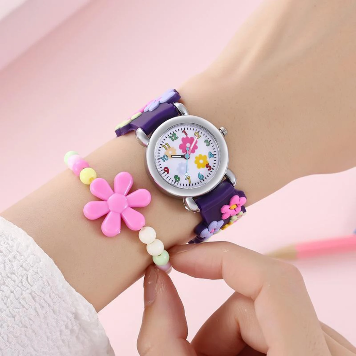 Adorabile Set di orologi da cartone animato per bambini-orologi da polso con disegni colorati e viso facile da leggere-regalo perfetto per i bambini