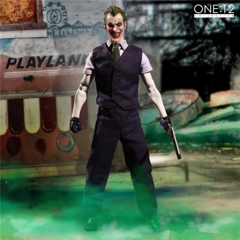 1:12 16 cm Dc Comics Joker Scale Gelenk-Actionfigur zum Sammeln, Modell, Superhelden-Desktop-Display, Geburtstagsgeschenk für Fans