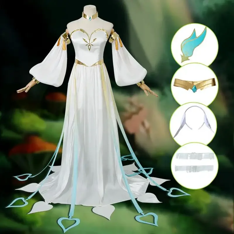 

The Greater Lord Rukkhadevata Cosplay Game Genshin Impact Costume Wig Gorgeous Dress Uniform Nahida Cosplay Halloween Party