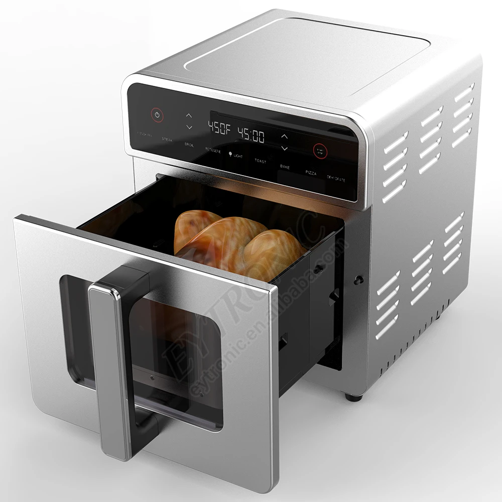 

2026 New Model Multi-functionalFactory Full Stainless Steel Body 10L Air Fryer Digital Big Capacity Oil Free Smart Air Fryer Ove