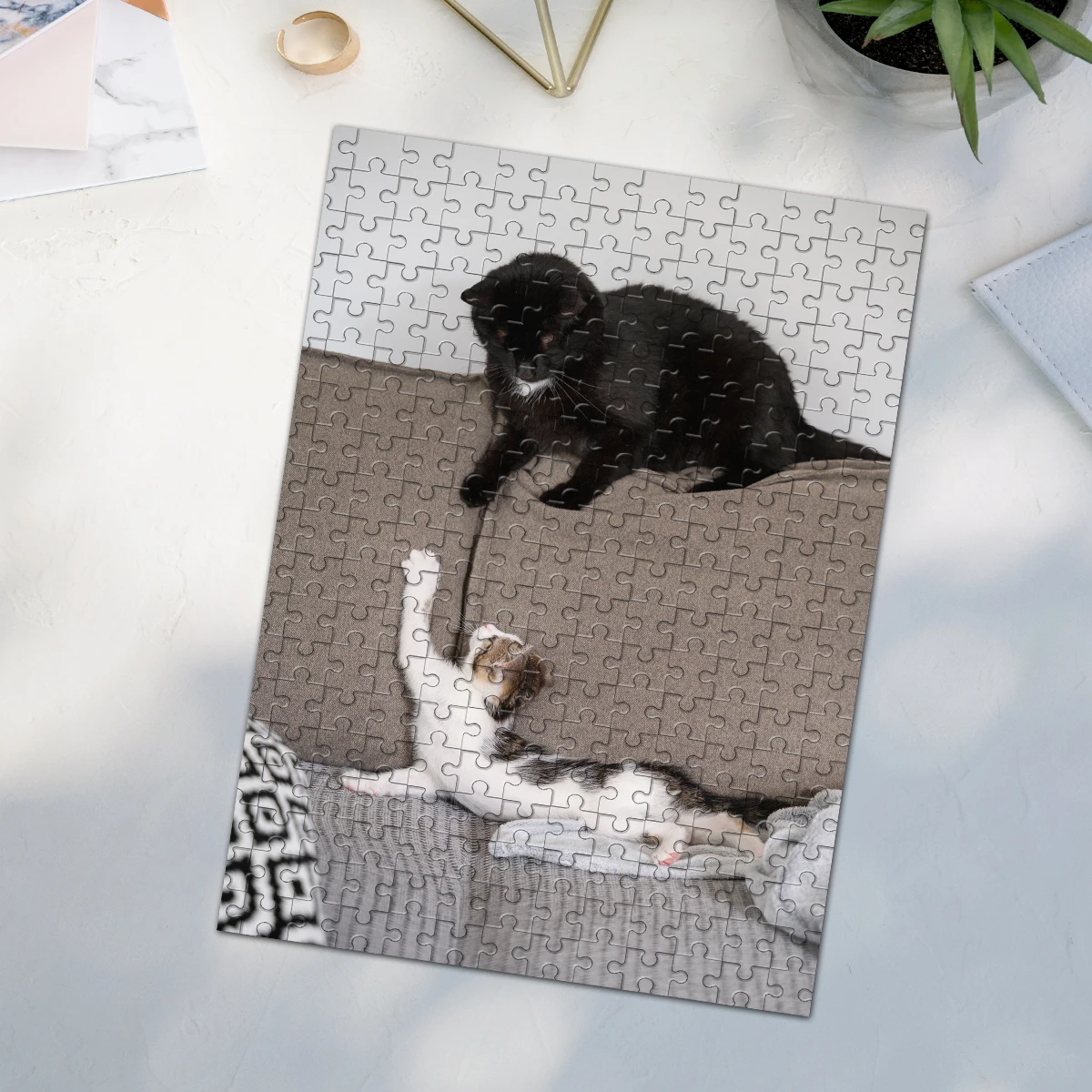 35/300/500/1000pcs Personalized Custom Photo Puzzle photo DIY Photo Puzzle Portrait Handmade Birthday Gift Special Occasion