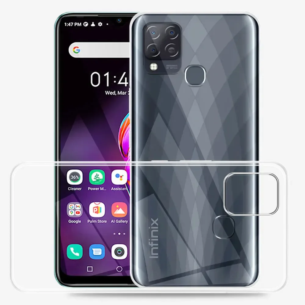 For Infinix Hot 10T /Hot 10S Case Clear Silicone Soft Phone Case or Infinix Hot 10S NFC Coque Infinix Hot 10 Lite /10 Play Funda