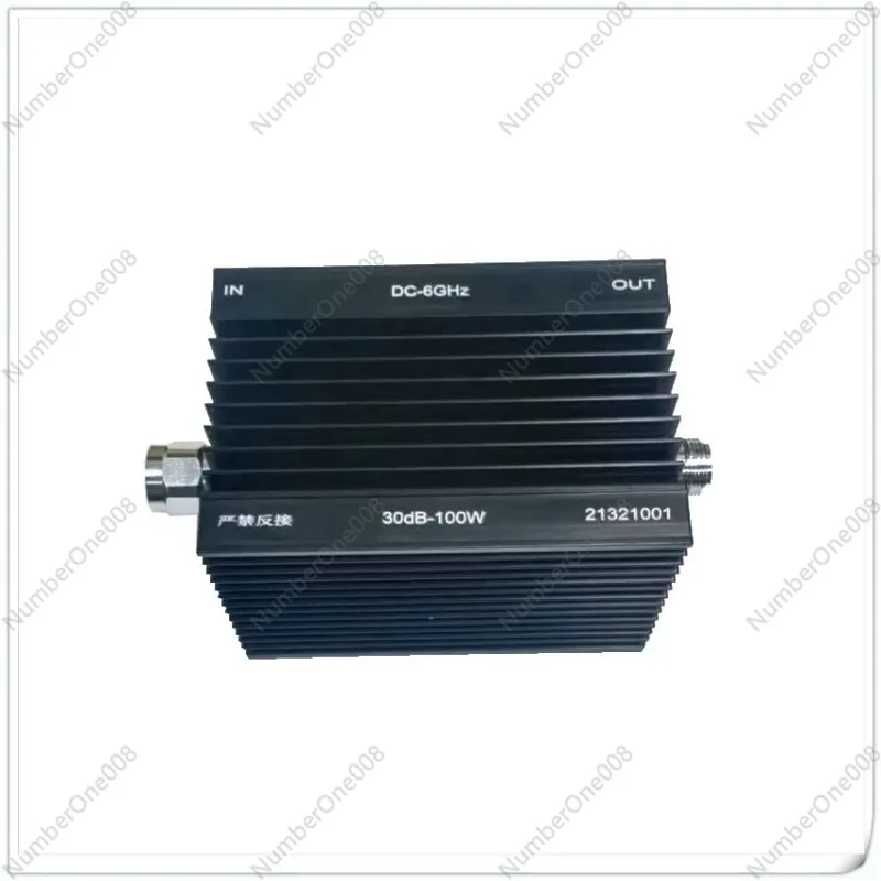 100W Fixed Attenuator N Type Frequency DC-6GHz 1-60dB