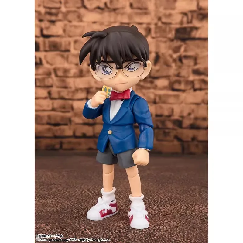 Bandai Detective Conan Figura Anime, Conan Edogawa, Edição de Resolução, Action Figure Original, Brinquedos Infantis, Presente