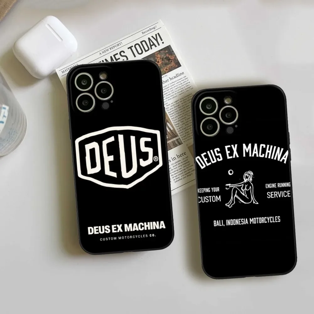 Чехол для телефона Deus Ex Machina с календарем для IPhone 15 14 11 12 Pro 8 7 15 Plus 13 Pro MAX XR XS MINI, черные мягкие чехлы