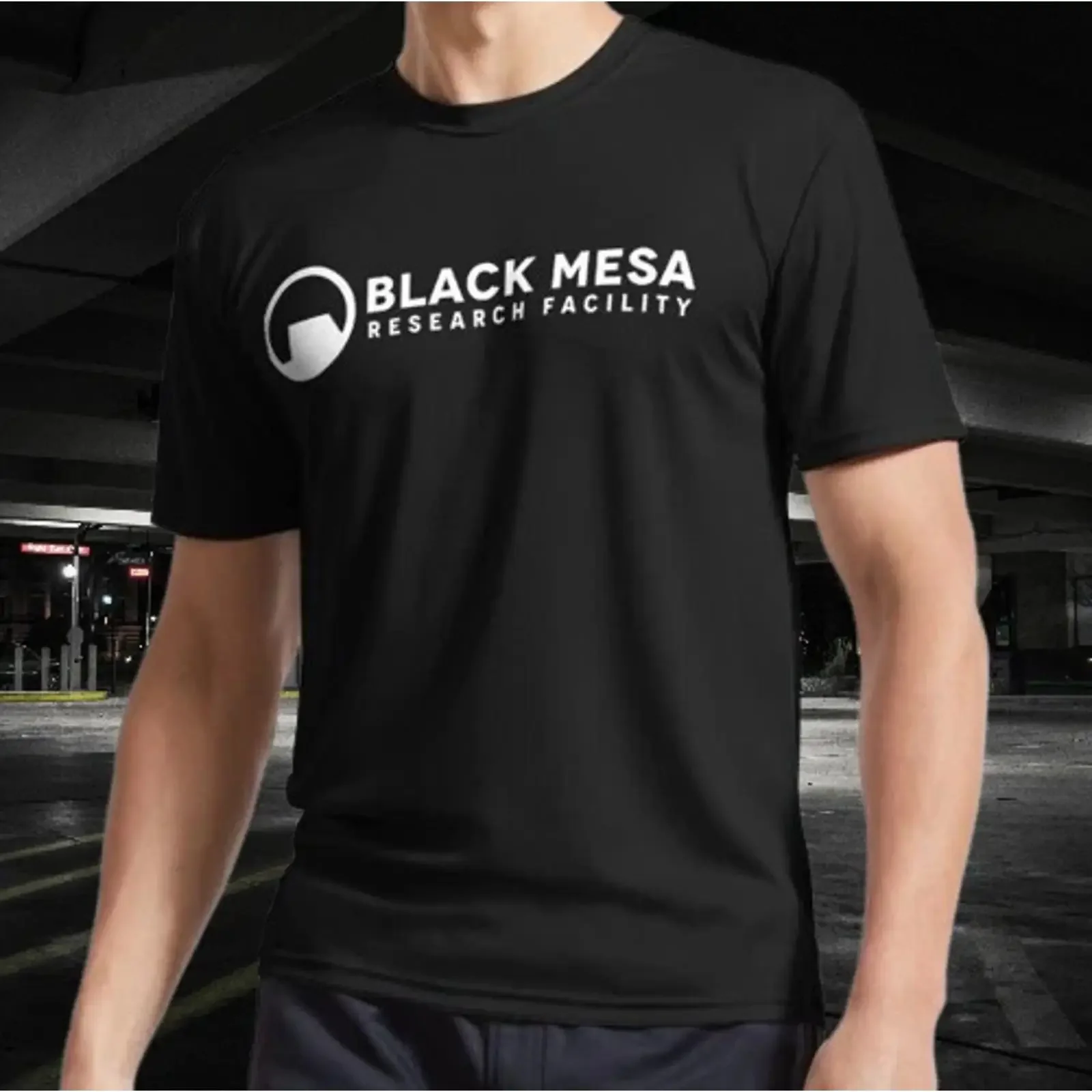 Black Mesa Research Facility Logo inspir Active T Shirt Funny Size S to 5XL Image 1 of 3 vintage Washed Stylish Slightly