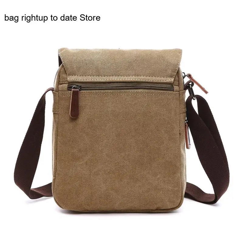 Casual Canvas Portable Outdoor One Shoulder Crossbody Computer Bag Men