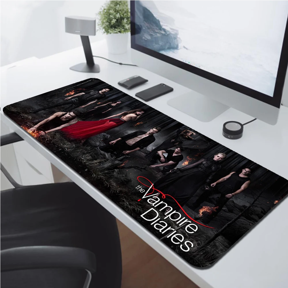 The Vampire Diaries Mouse Pad Gamer XL HD Home Computer Mousepad XXL Mouse Mat Carpet Office Anti Slip Laptop Table Mat Mice Pad