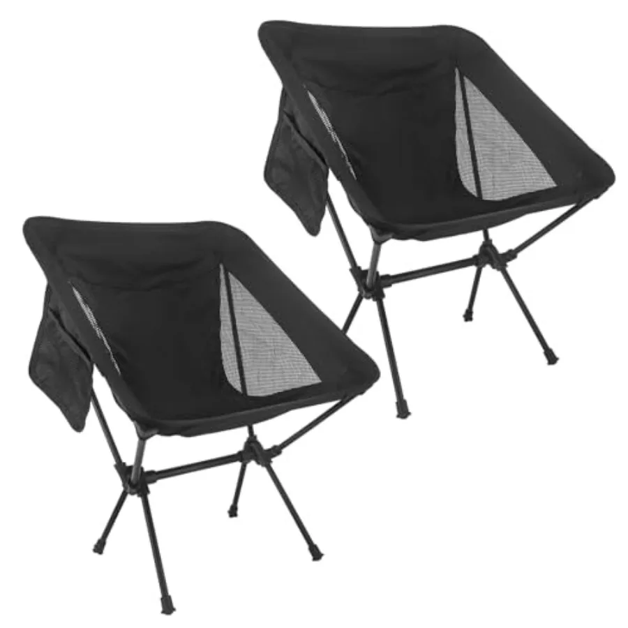 

2 Pac Camping Chairs 2 Pack, Collapsible Portable Compact Chair, with Carrying Bag Lightweight Small Folding Chair, for Hiking