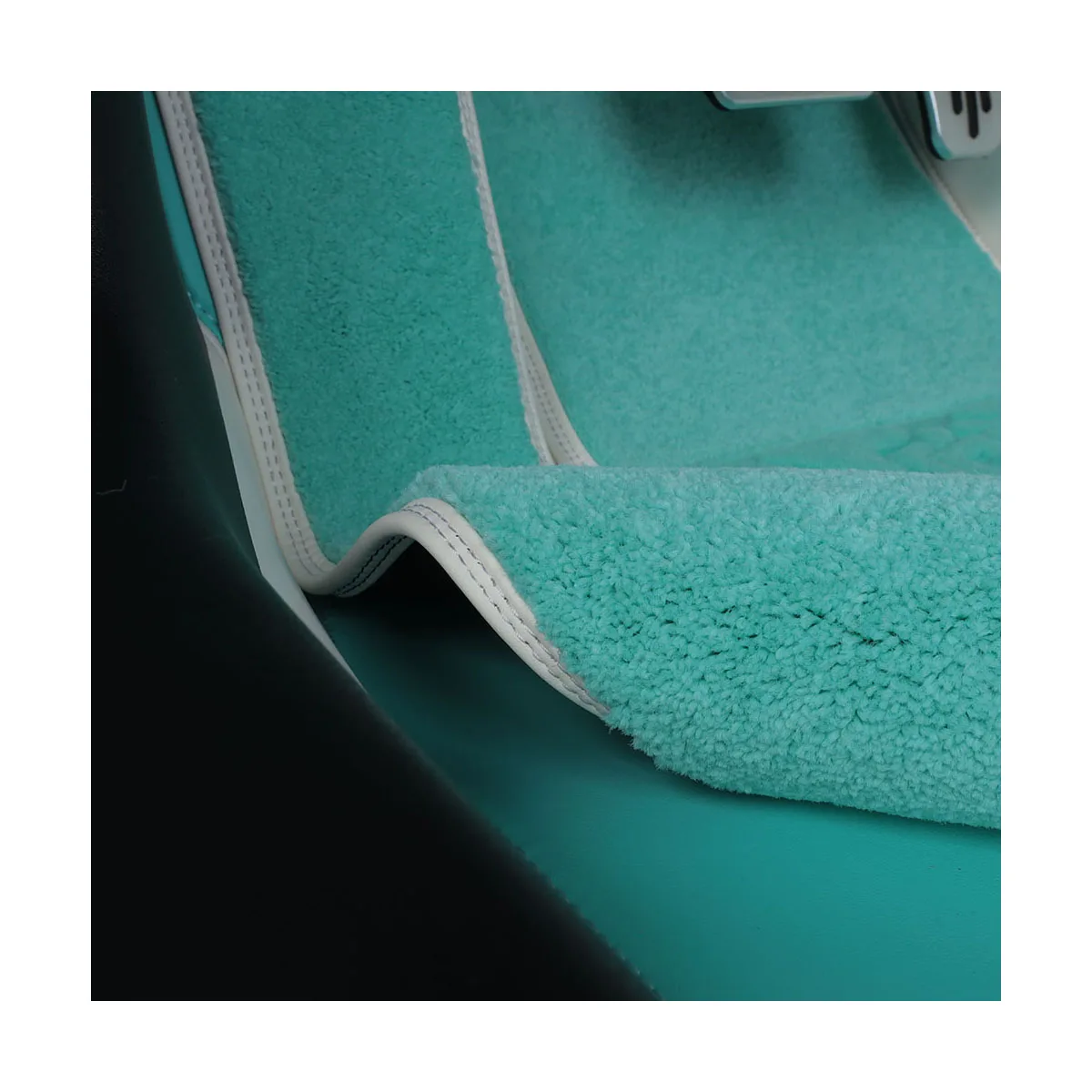 

Элегантный ковер из нейлонового волокна из кожи наппа, двухслойные нескользящие ковры, напольные коврики на заказ, подходят для автомобилей Toyo ta Chevrolet Tucson