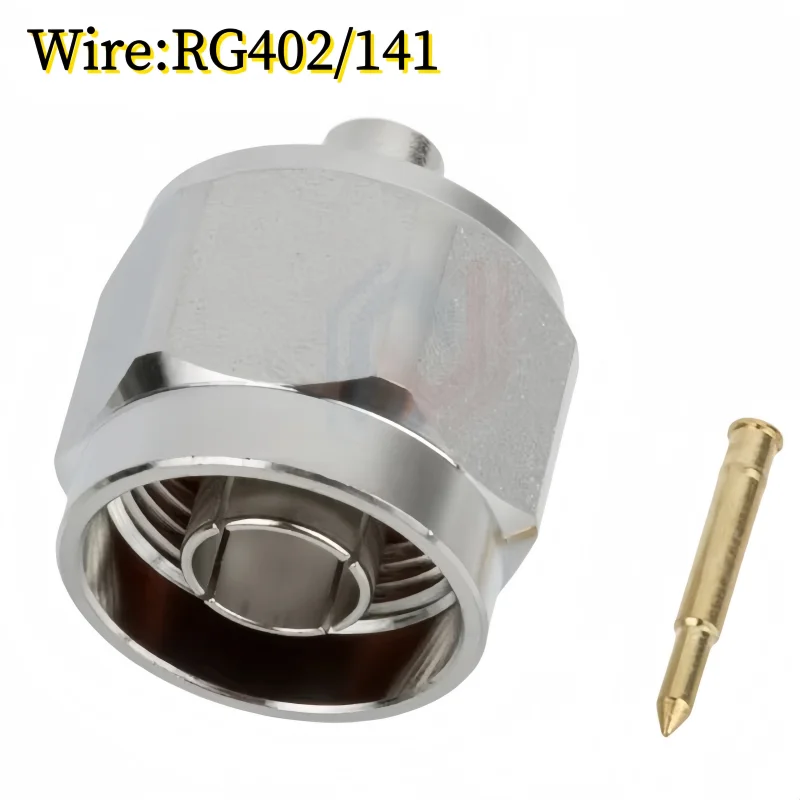 1Pcs/lot N-JB3 N Male Welded RG402/RG141 Semi-Flexible Semi-Steel Cable N-50-3 Low-Standing Wave RF Connector