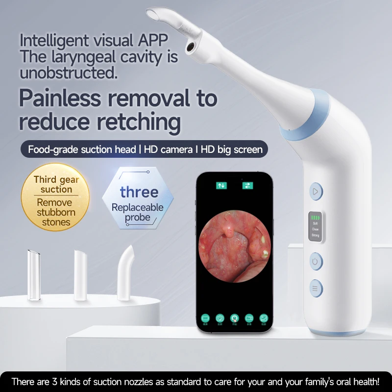 

Tonsil Stone Remover with Camera, Electronic Tonsil Stone Removal Kit with Fight Bad Breath,Tonsil Stone Vacuum