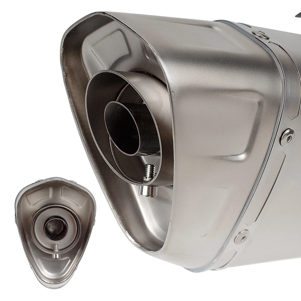 Suitable For 450NK 450SR Stainless Steel Front Section, Motorcycle Exhaust Pipe Modification R1 Round Tail Tail Section