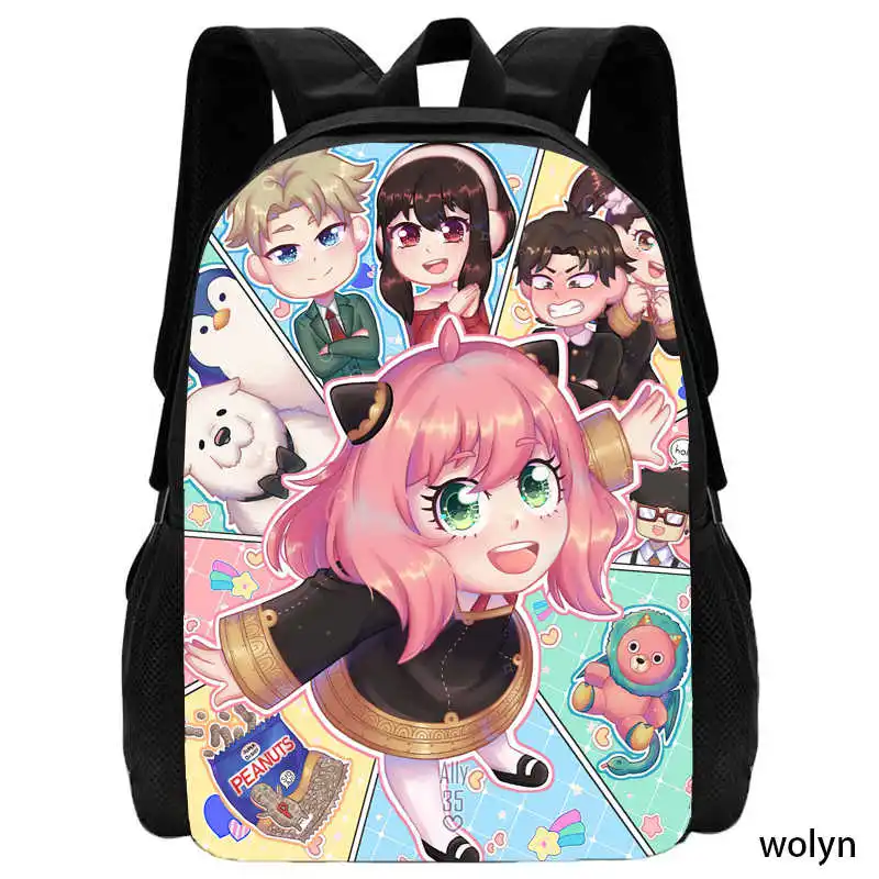 Sac à dos de dessin animé pour enfants, cartable espion, sac à dos familial, cartable léger, sacs Mochila pour filles