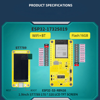 ESP32-S3 ESP-WROOM-32 Development Board 1.9inch Smart Display Screen IoT MCU Module 170x320 IPS LCD TF WIFI Bluetooth-compatible