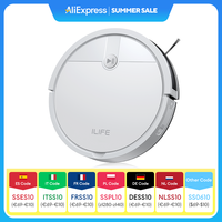 ﻿ ILIFE V2 Robot Vacuum Cleaner, 120 Min Runtime, Self-Charging Robotic Vacuum, Slim, Quiet, Ideal for Pet Hair and Hard Floors