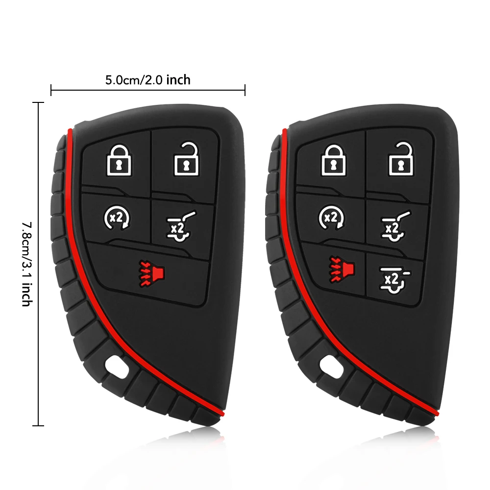 Car Key Case Fob Cover Shell for Chevrolet Tahoe Suburban for GMC Yukon for Buick ENVISION S Plus Avenir 2020-2025 view 4