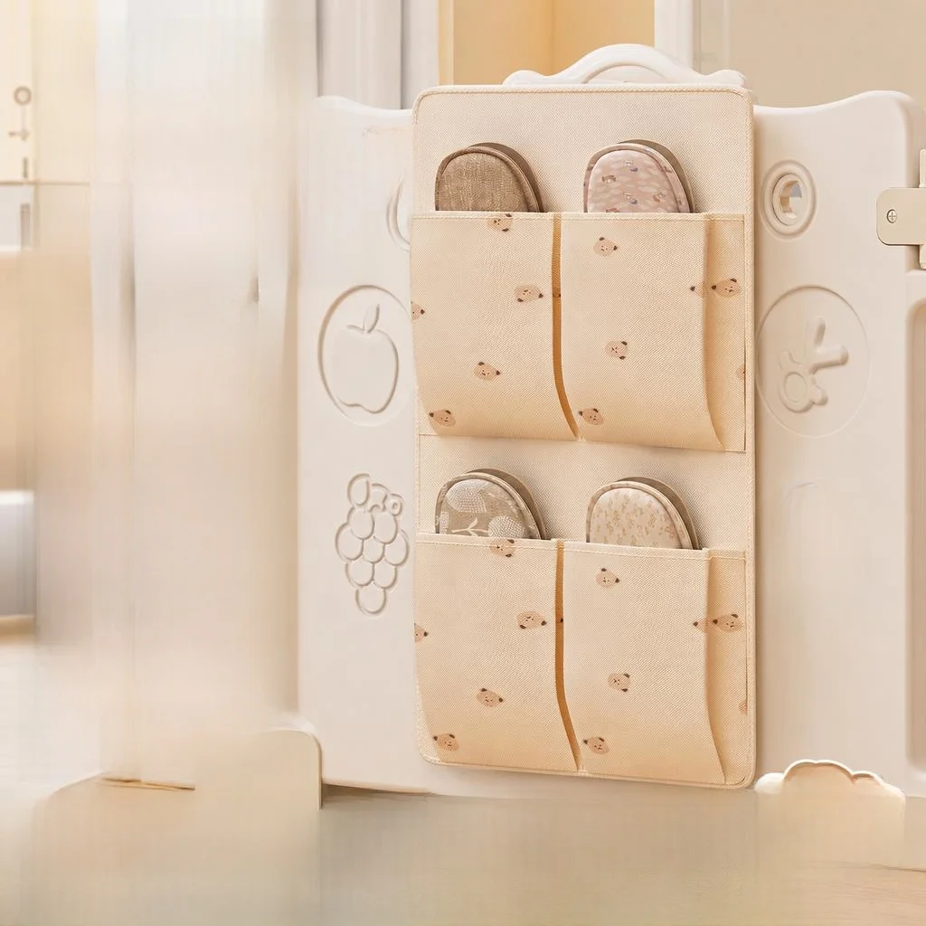 

Hanging Storage Bag Oxford Cloth Art Baby Barrier Curtain Shoe Organizer Cartoon Korean Style Children's Room Storage Bag