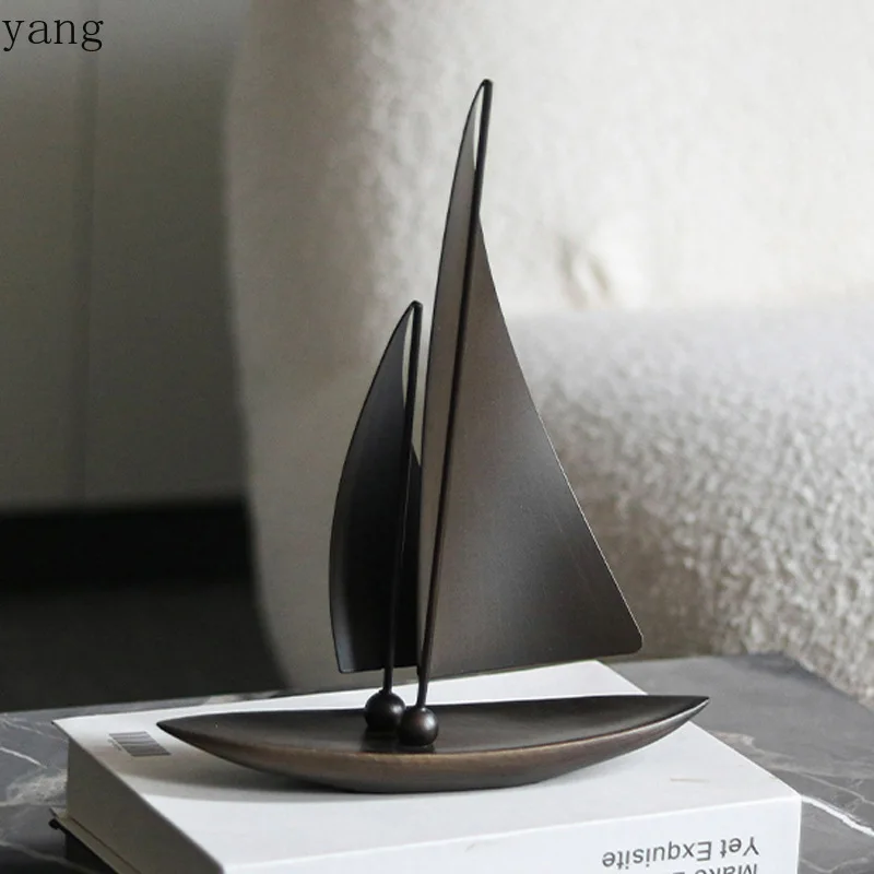 CX Sailing Crafts Ornament Hotel Clubhouse Lobby Front Desk Light Luxury Art Desktop Ornament