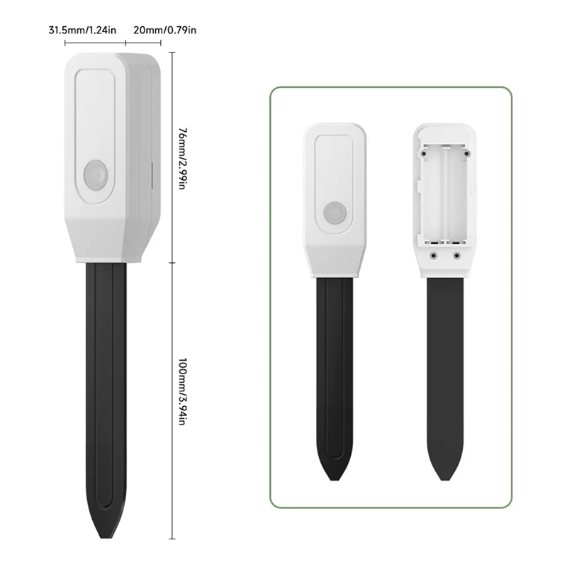 AA08-Tuya زيجبي مستشعر الرطوبة اختبار رطوبة التربة مقياس الحرارة لاستخدام الحديقة