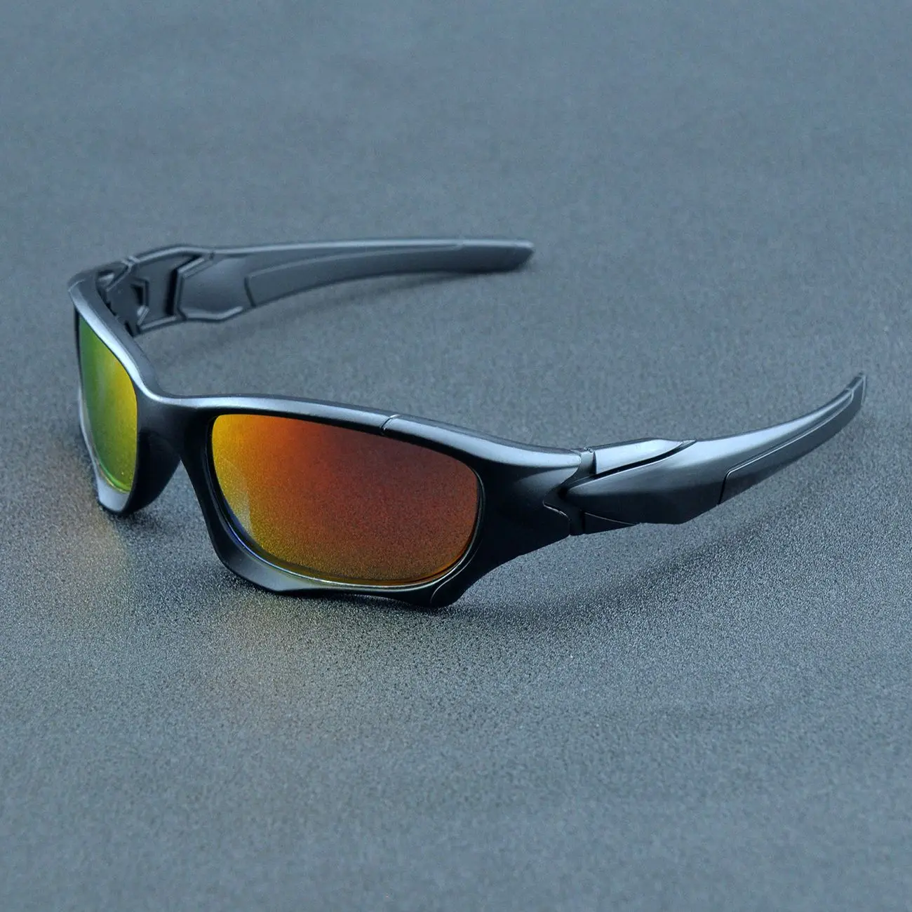 

New Brand High Quality Men Square Sunglasses Colors Sports Polarized Sun Glasses Reflective Coating Mirrored Lens UV400