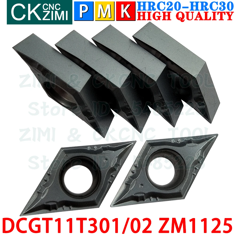 DCGT11T301 DCGT11T302 ZM1125 Carbide Inserts Finishing External Turning Inserts Tools CNC Mechanical Metal Lathe Cutting Tools