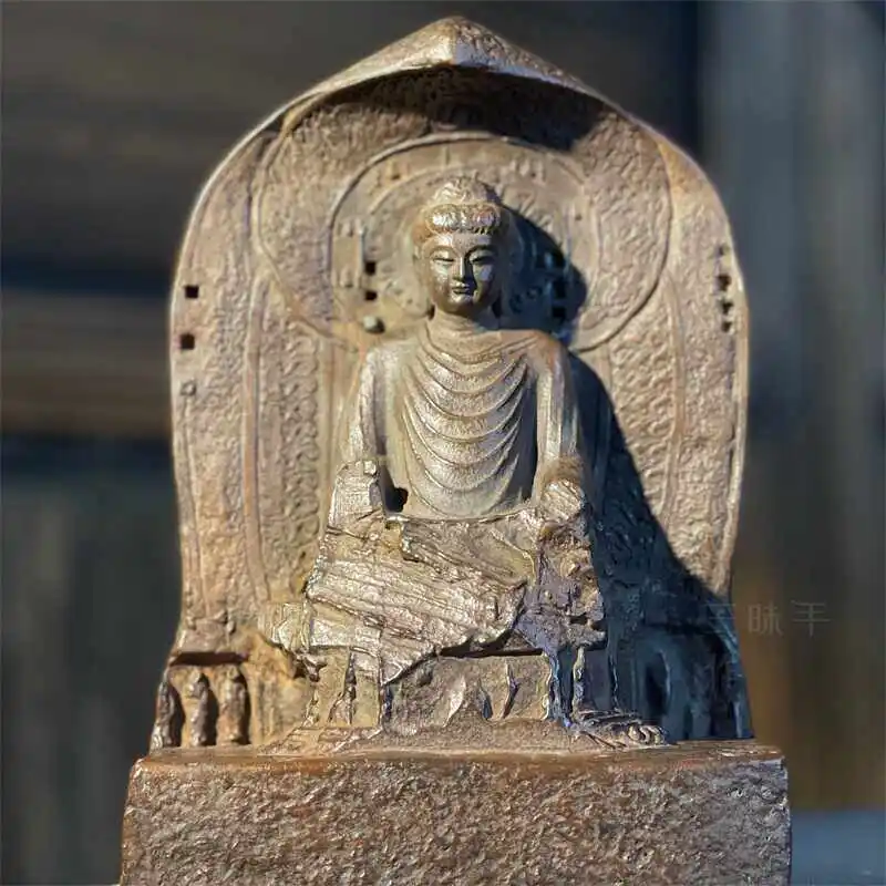 A Zen-inspired Home Decoration Featuring The Sitting Posture Vairocana Buddha From Longmen Grottoes
