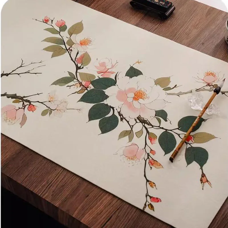 40x90cm Printed Felt Calligraphy Mat, Ink Absorption Desk Pad for Chinese Painting, Creative Gift for Calligrapher