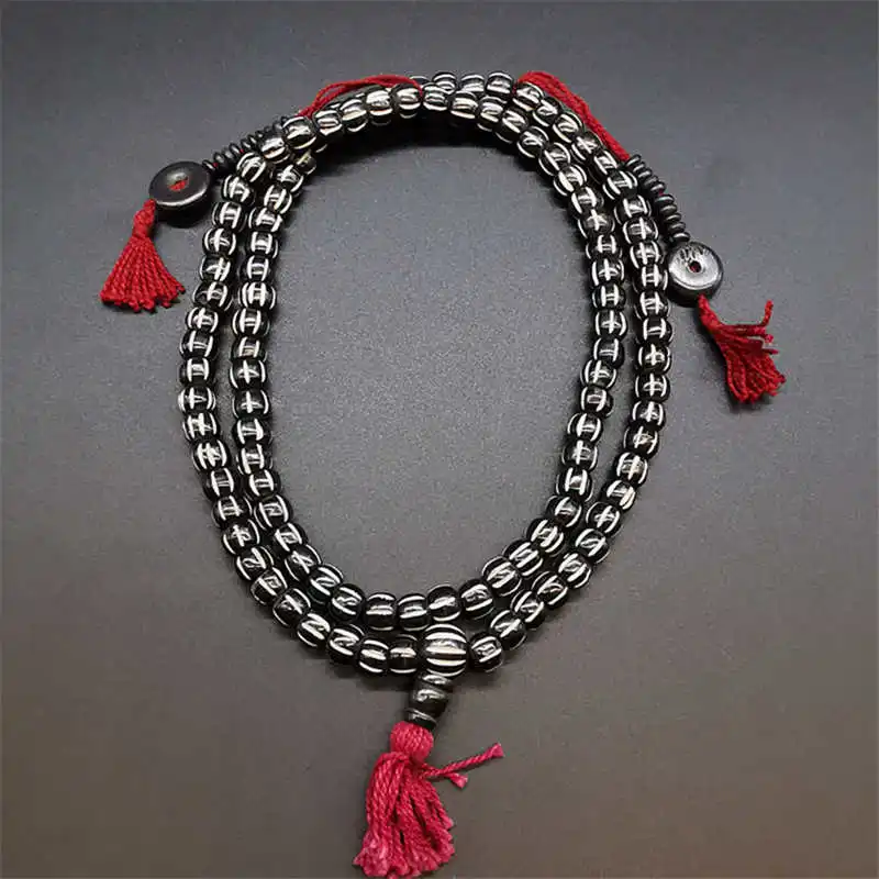 Yak Bone Beads Bracelet Tibetan Buddhist 108PCS Meditation Prayer Mala Multi Desgins BRO629