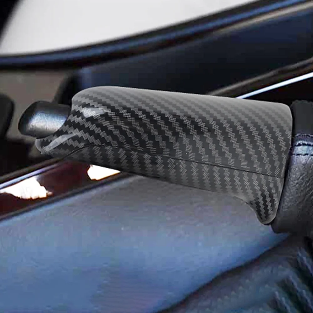 

ABS Carbon Fiber Front Handbrake Handle Cover Brake For BMW E81 2007-2011 E90 E61 Z4 M3 M5 2004-2009 Accessories
