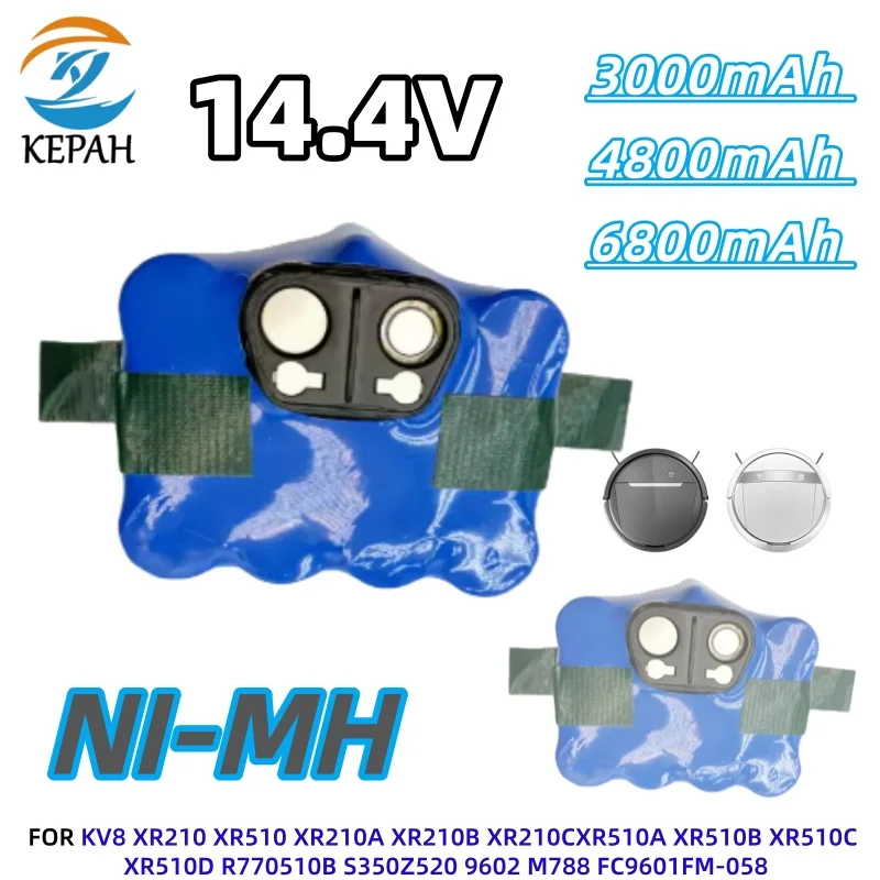 

Робот-пылесос Kehr 14,4 В SC NiMH аккумулятор 6800 мАч ДЛЯ KV8 XR210A B C XR510A-D R770510B S350 Z520 M788 FC9601 FM-058