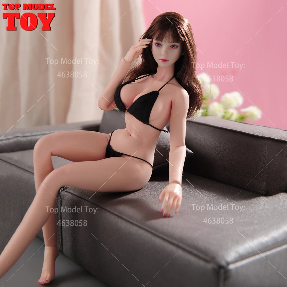 

YM501 1/6 Scale Super Big Breast Seamless Body Makeup Version with Physiological Details 12'' Female Soldier Action Figure Dolls