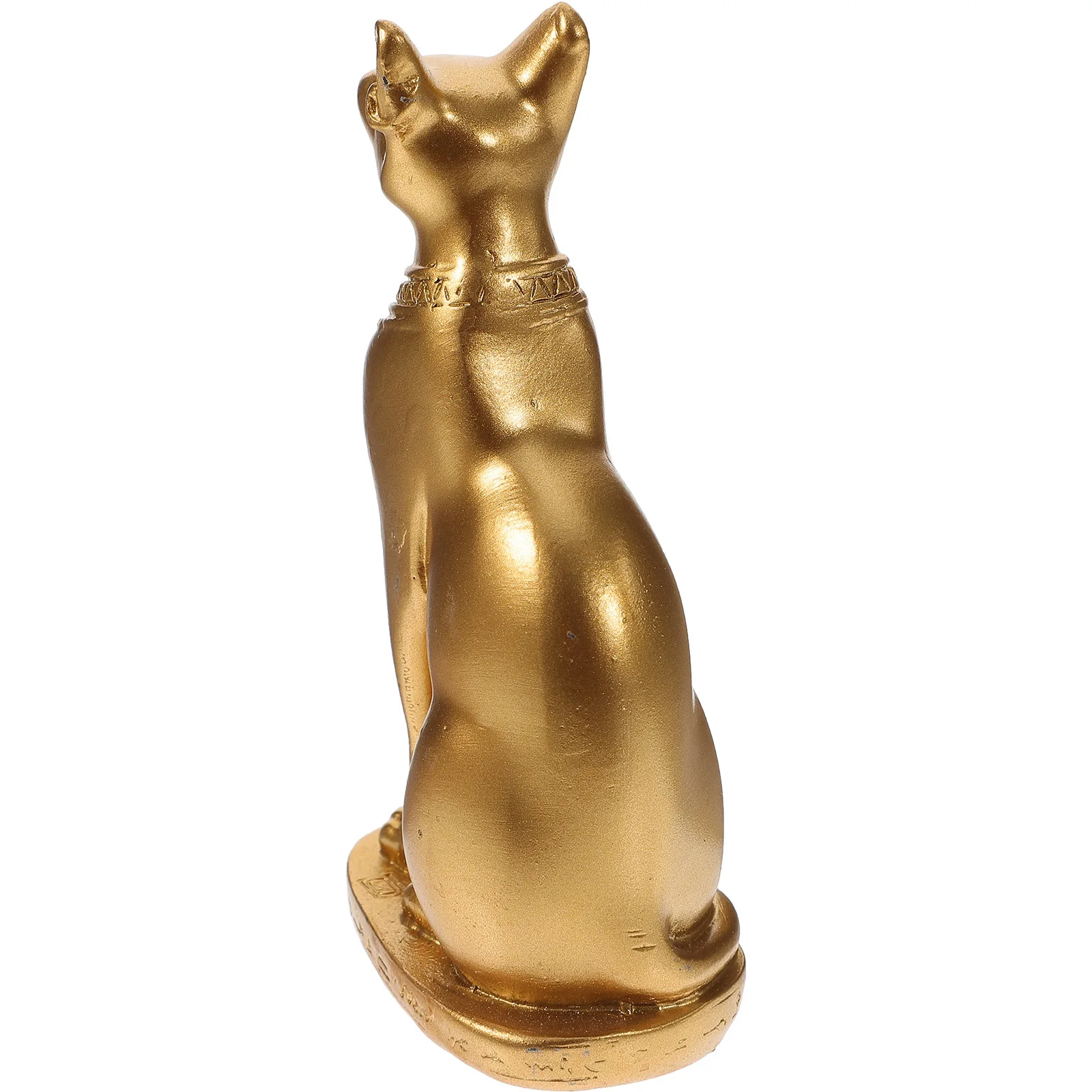 

2pcs Egyptian Cat Statue Resin Cat Ornament Mysterious Style Desktop Decoration For Home Office Shelf Display Decor