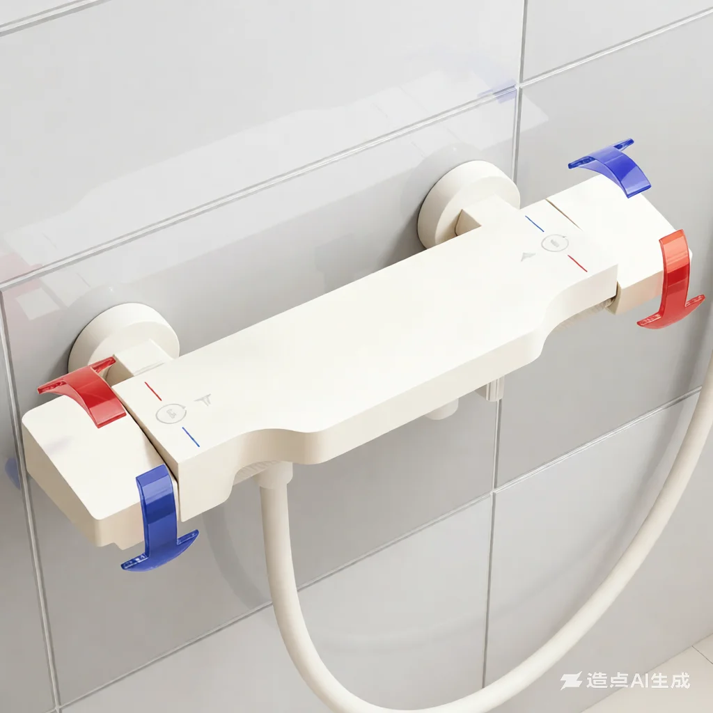 

Cream-style faucet specially for bathtubs, waterfall wall-mounted high-flow all-copper mixing valve, hot and cold faucet